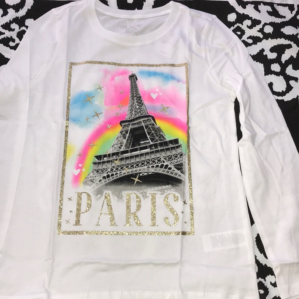 Girls Paris long sleeve t-shirt